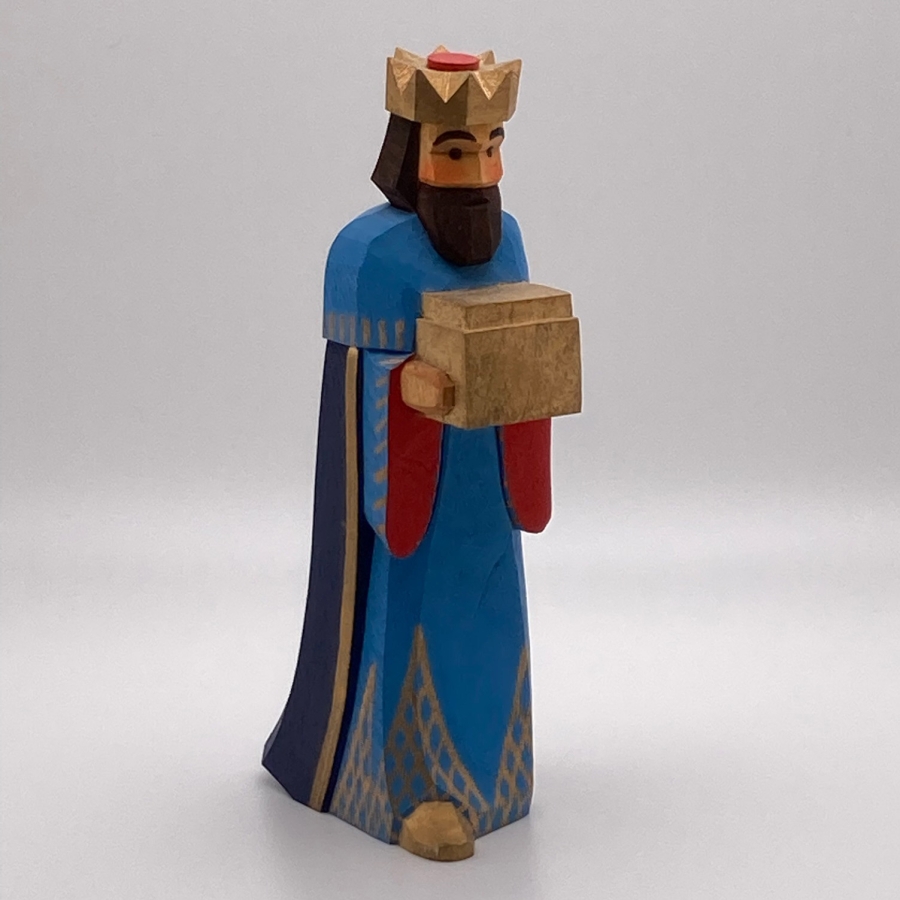 King, Standing, Blue Cloak 