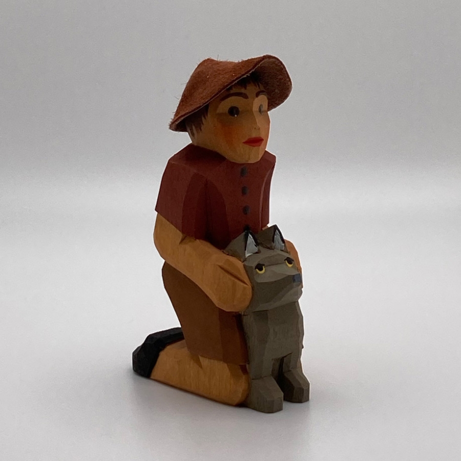 Shepherd Boy, with Dog 