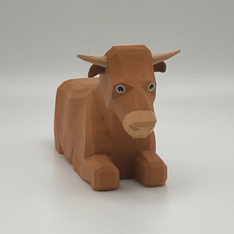 Cow, Ox, Lying, Brown 