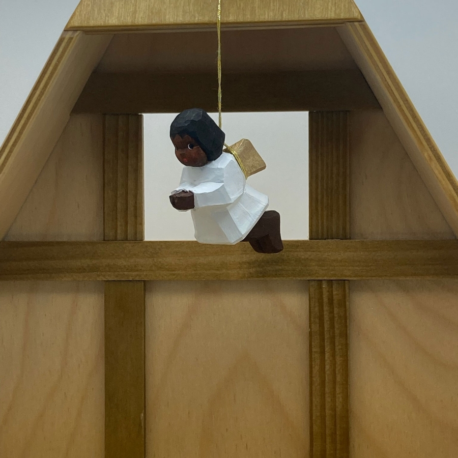 Angel, Flying, Black Hair 