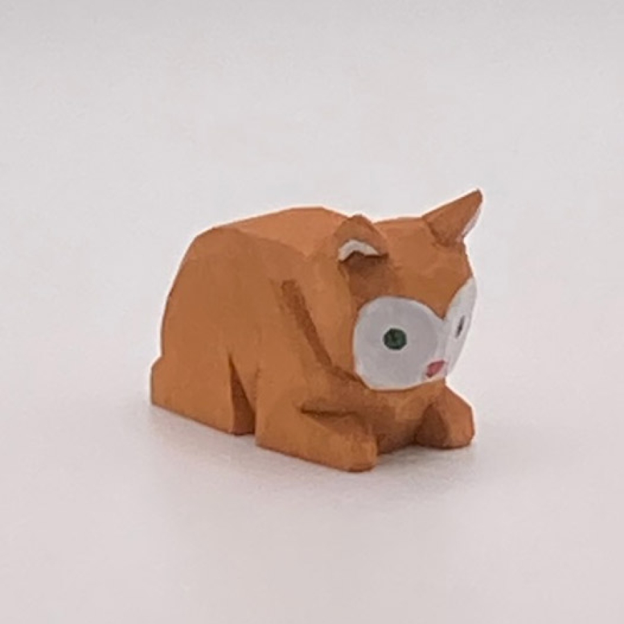 Cat, Lying, Orange and White